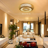 20" Bamboo Shade Ceiling Light - Modern Boho Flush Mount Pendant Lamp