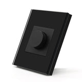 Dimmer Light Switch Adjustable Rotary Knob Crystal Glass Mechanical LED Dimmable Brightness Memory Wall Mounted Switches