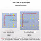 5/10Pcs LED PCB 6W 12W 18W LED Downlight Aluminum Plate Lighting Heatsink SMD5730 110lm/W Square Light Source For Panel Lamps