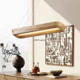 Minimalist Wabi Sabi Dining Room Rectangle Pendant Lights Coffee House Bar Bedroom Lamp Nordic New Style Dining Table Chandelier