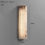 Creative Real Marble LED Wall Lamp - Luxury Art Deco Stone Sconce
