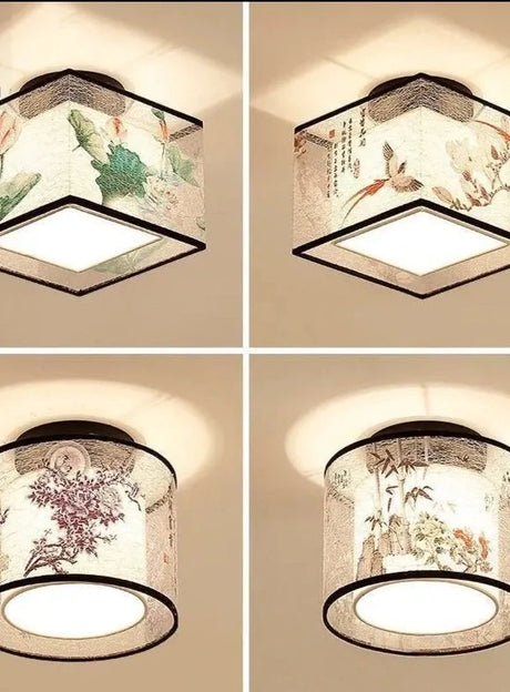 Modern Simple Lotus Bird LED Ceiling Lamp Living Room Bedroom Study Hotel KTV Bedside Ceiling Light Room Decoration Ceiling Lamp