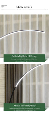 Modern Nordic LED Floor Lamp | Minimalist Fishing Light for Study & Living Room