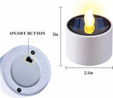 Solar Tea Light LED Candles Outdoor Waterproof Flameless Solar Tea Lights Rechargeable Candles for Party Garden Home Deco
