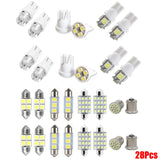 Car LED Lights Interior Lights 6000K 12V T10 168 2825 W5W 921 Kit For Car Vehicle Map Dome Door Trunk License Plate Light Bulb