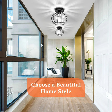 Nordic Modern K9 Crystal Ceiling Lights Indoor Ceiling Lamp Hallway Stairs Bedroom Lustre's Dining Room Fixtures Home Decors