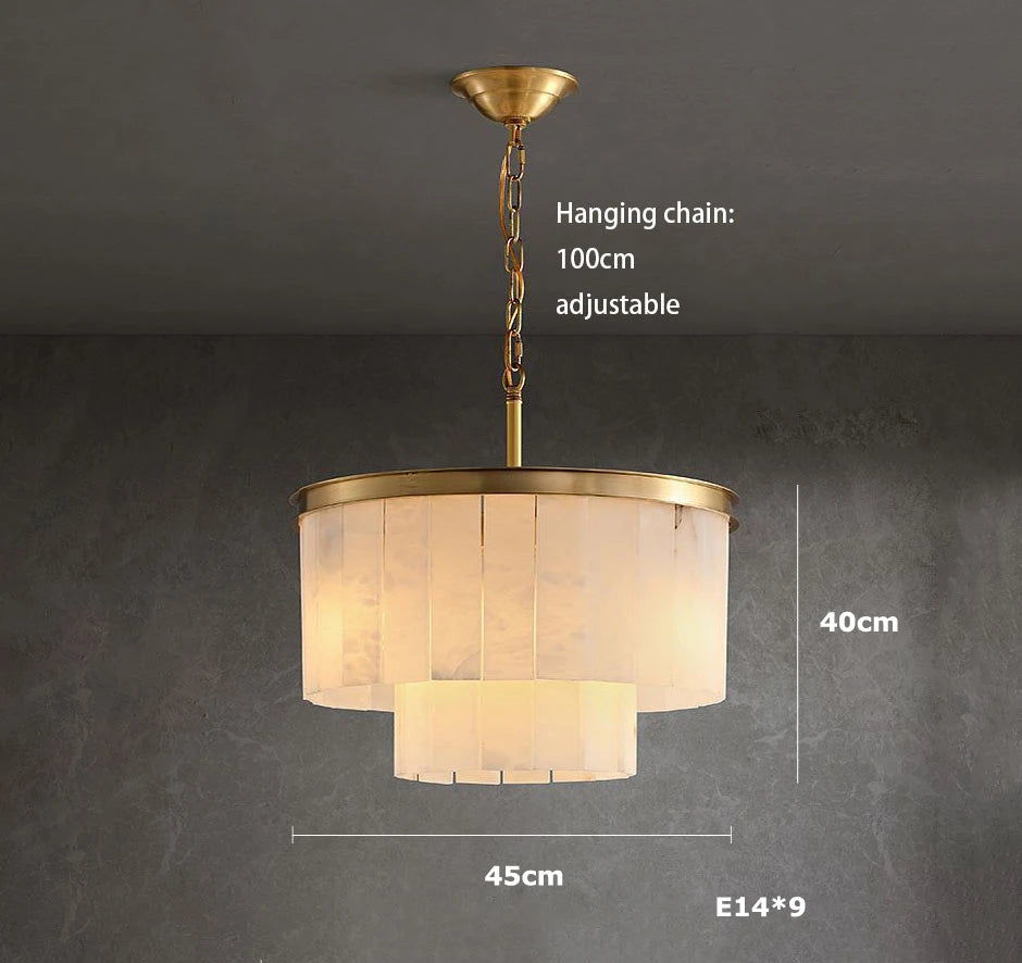 2026 Marble Series Gold Chrome Dimmable Led Chandelier Lighting Lustre Suspension Luminaire Lampen For Living Room