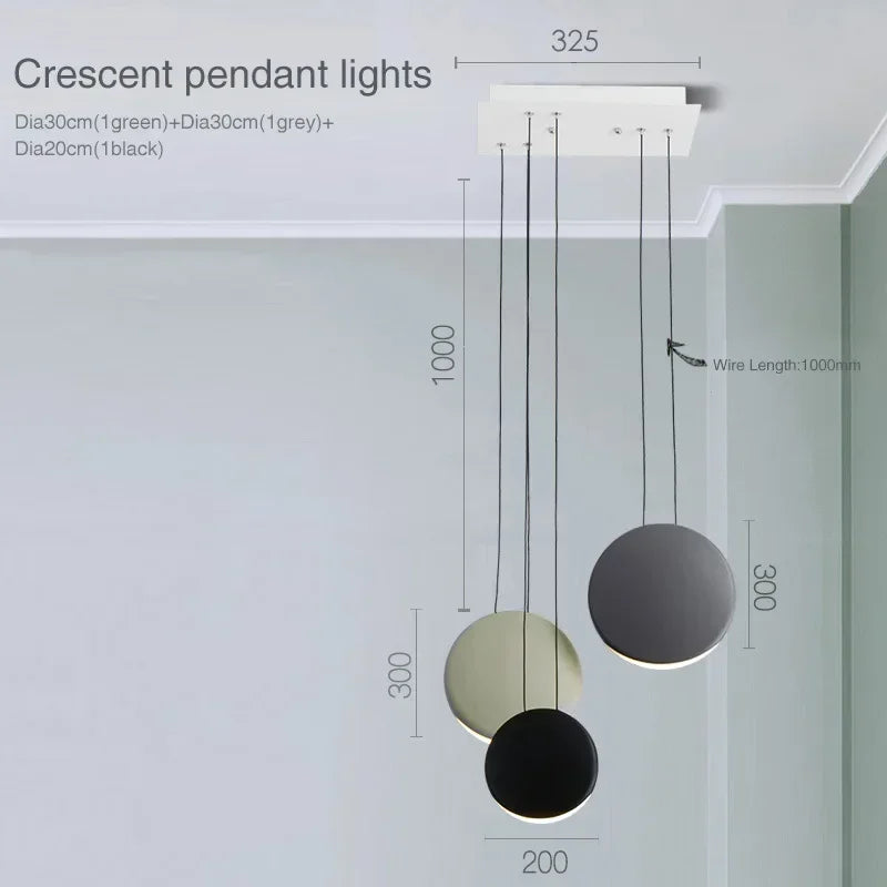 Scandinavian LED Chandelier - Modern Nordic Pendant Lamp for Dining & Kitchen