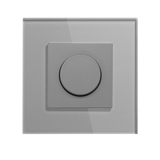 Mechanical Dimmer Switch Led Dimmable Wall Light Switches EU Standard Lamp Switch Brightness Adjustable Glass Frame 10A