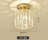 Aisle Light Corridor Entrance Light Led Balcony Home Light Luxury Crystal Ceiling Luminaire Surface Mounted Luminaire