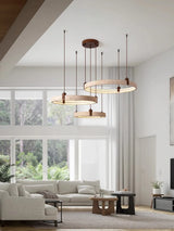 Upgrade Your Home With Our Exquisite LED Chandelier Crafted From Natural White Stone Dimming Function Wood Deco 40-60cm