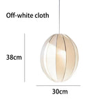 Vintage Danish Cloth Pendant Light - Rustic Fabric E27 Ceiling Hanging Lamp Fixture for Living Room, Dining Room & Bedroom