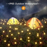 LED Firefly Lamp Solar Outdoor Light Garden Decoration Waterproof Garden Home Lawn Fireworks Light Floor New Year Christmas