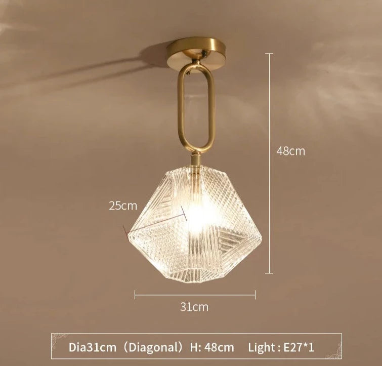 Gold Pendant Lights Chandeliers LED Lamp Modern Home Indoor Fixture AC110-220V Coffee Room Hanging Bar LED Light New Arrival