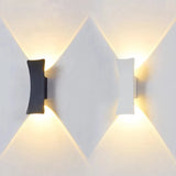 IP65 Waterproof Outdoor Aluminum Wall Light - Modern Black & White Exterior Sconce Fixture for Courtyard, Entrance, Porch & Garden