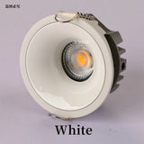 High CRI Deep Anti-glare Led Cob Downlight Narrow Embedded Ultra-thin Rose Gold Silver Dimmable Ceiling Aluminum Spotlight