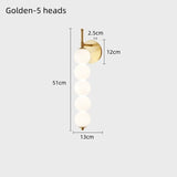 Wall Lamp Bedroom Nordic Minimalist Glass Lamp for Corridor Living Room Background Wall Light