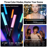 Ulanzi FOLD15 Foldable Handheld Stick Light - 2500K-9000K Dimmable RGB Video Light