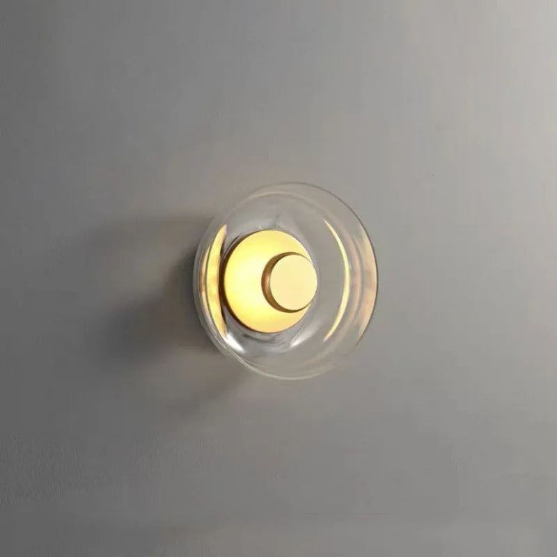 Modern Wall Lamp Glass Led Lighting Bowl Hanging Sconces Nordic Living Bedroom Bedside lamp kitchen Indoor Decors Light Fixtures