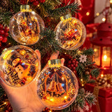 Glowing Christmas Snow Globe Christmas Decorations 2026 Xmas Tree Santa Christmas Bell Christmas Accessories Navidad Gifts