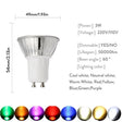 Dimmable LED Spotlight GU10 MR16 GU5.3 E27 E14 E12 B22 B15 3W Bulb Lamp Adina 110V 220V 12V Lamp Bombillas Lights For Home Decors