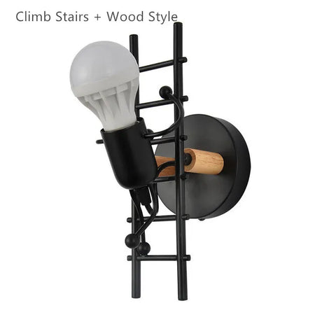 LED Wall Lights 110V-220V E27 Base Nordic Style For Home Bedroom Bedside Living Room Minimalist Sconce Light Art Decors Lamps