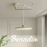 French Rocker arm Hanging Chandelier Light Fixture  Folding LED Colorful Pendant Lamp for Living Room Dining Room Bedroom