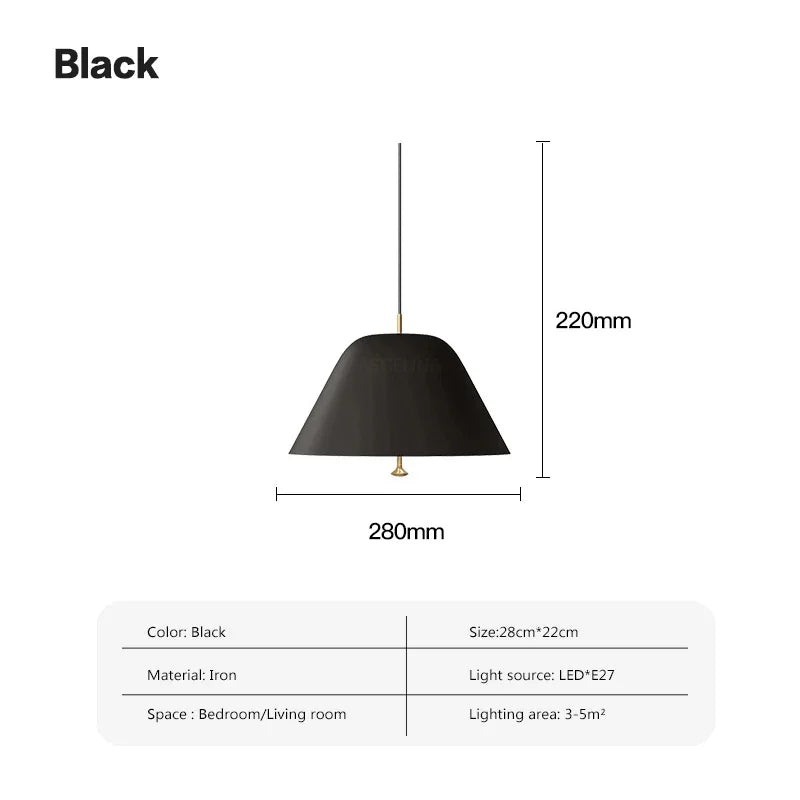 Nordic Iron Pendant Light For Restaurant Bar Dining Rooms Acrylic E27 Hanging Lamps Study Bedroom LED Ceiling Décor&#39;s Illumination