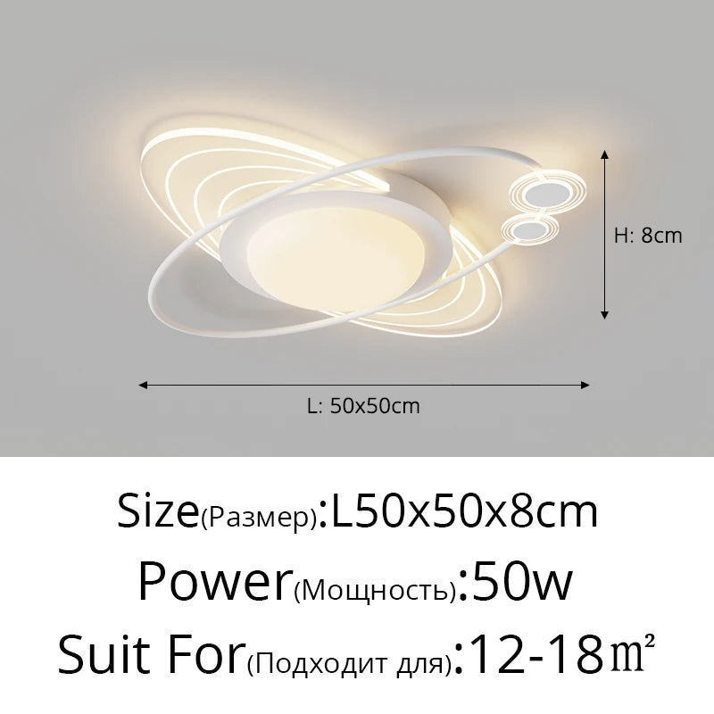 Nordic Style Living Room Ceiling Lamp Bedroom LED Ceiling Light Kitchen Modern Ceiling Lights Dining Room Aisle Indoor Lighting