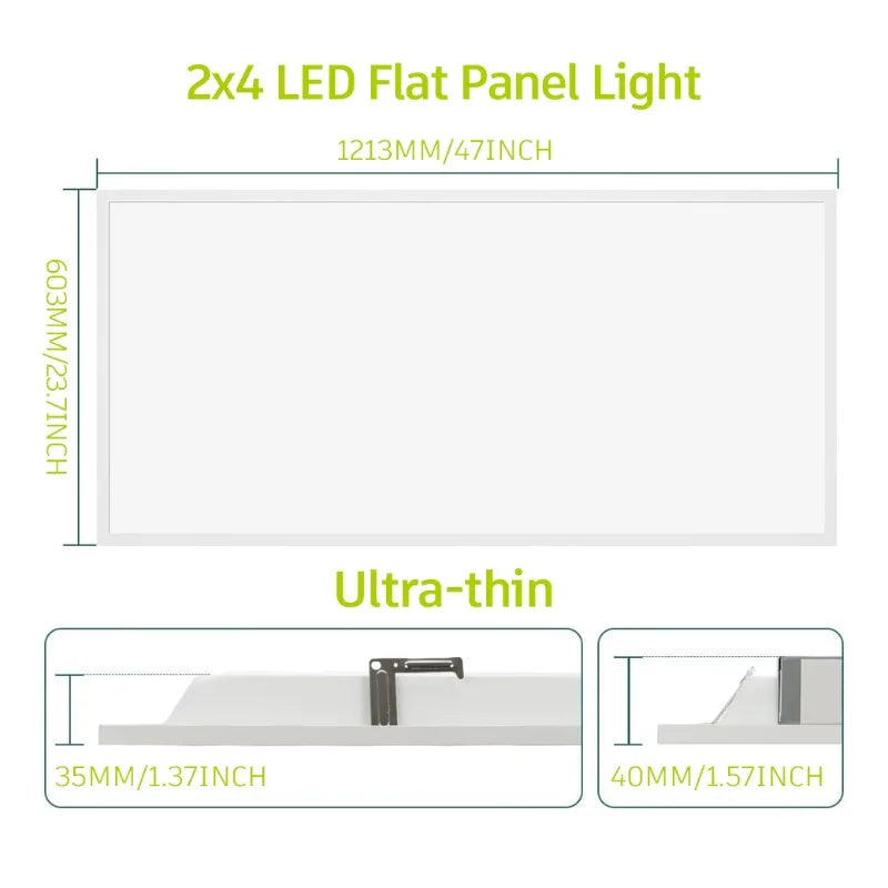 Dimmers 2X2ft Aluminum LED Panel Light 30W-40W-50W Dimmable Surface Mount, Senior Office Home office