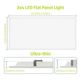 Dimmers 2X2ft Aluminum LED Panel Light 30W-40W-50W Dimmable Surface Mount, Senior Office Home office