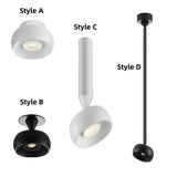Surface mounted spotlights, living room without main light, circular wall washing, painting, spotlight, foyer, aisle AC: 220-240