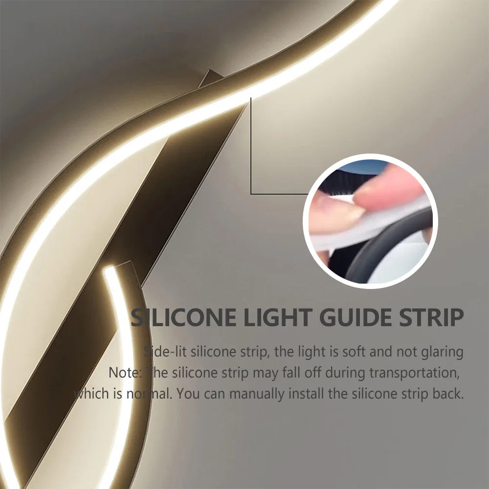 Modern Minimalist LED Long-Strip Wall Light Fixture - Linear Up & Down Wall Sconce Lamp for TV Background, Living Room & Bedroom Bedside