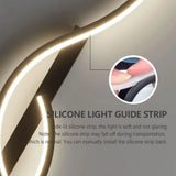 Modern Minimalist LED Long-Strip Wall Light Fixture - Linear Up & Down Wall Sconce Lamp for TV Background, Living Room & Bedroom Bedside