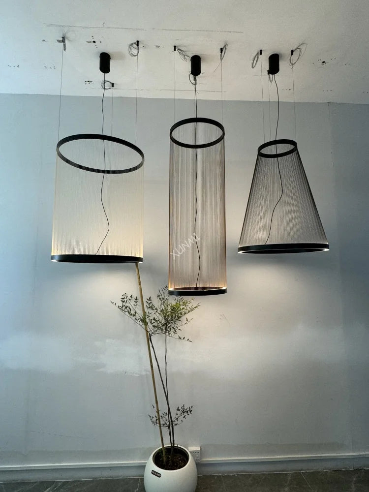 Nordic Lamp Designer Spanish Tassel Circle Chandelier Luxury Pendant Lamp Restaurant Villa Living Room Staircase Home Decor LED