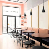 Aisilan LED Luxury Pendant Lamp Modern Kitchen Bedroom Table Dining Room Hanging Light Home Chandelier Black Metal Lampshade