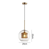 Glass Hanging Lamp Nordic Pendant Lights Dining Kitchen Lighting Fixtures  Bedroom Bedside Pendant Lamp Luminaire