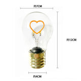 Fun Edison Creative Light Bulb 5v Love-shaped Usb Decorative Led Bulbs Flower Atmosphere Energy-saving Smiling-face Rechargeable