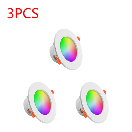 Tuya Smart LED Downlight LED Ceiling Recessed Down Light Dimmable Spot Lamp 10W RGB +CW+WW Changeable LED Downlight