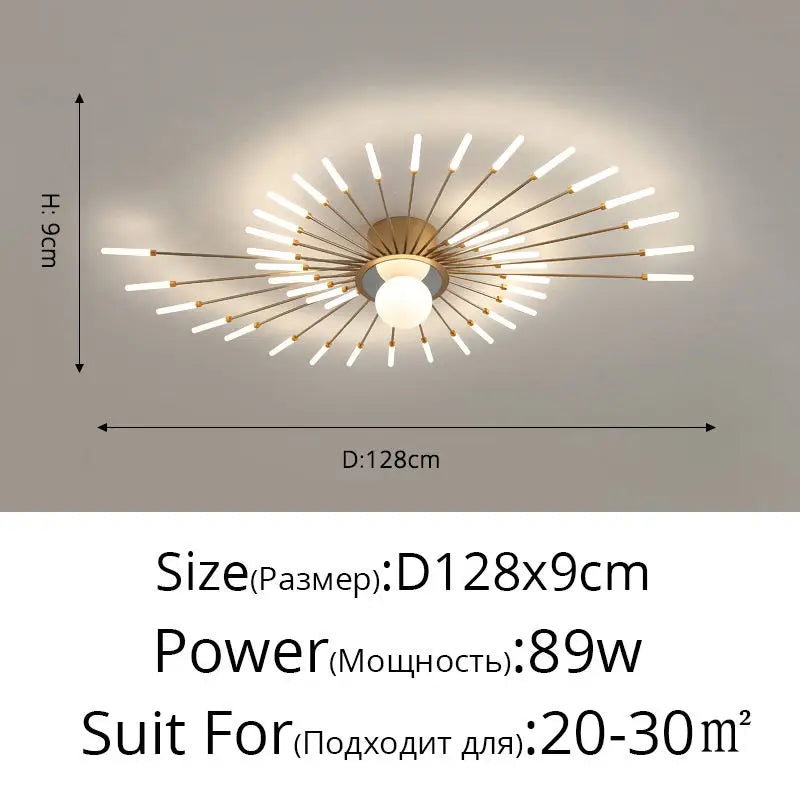 2025 New fireworks Modern LED Chandelier Lights For Living Kids Room Bedroom Hall Lighting Decoration Indoor Lamps Home Luster