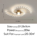 2025 New fireworks Modern LED Chandelier Lights For Living Kids Room Bedroom Hall Lighting Decoration Indoor Lamps Home Luster