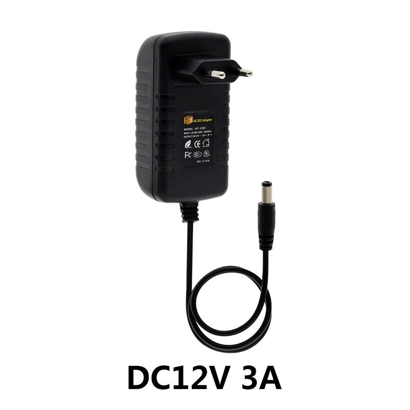 DC12V Adapter AC100-240V Lighting Transformers Output DC12V 1A 2A 3A 5A 6A 8A 10A EU / US Plug Power Supply for LED Strip