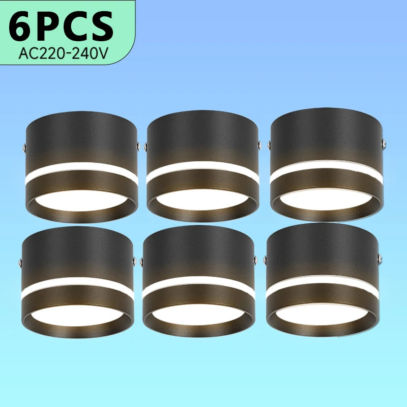 Surface Mounted Ceiling Downlight Lamp Spotlight 5/10/15w Cob Led Spot Lights Ceiling Fixtures Lighting For Bedroom Kitchen Home