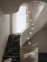 Nordic Home Decor LED Chandelier Villa Living Room Ceiling Light Suspended Staircase Pendent Lamp Dining Table Pendent Light