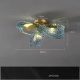 Blue Flower Ceiling Chandelier 2026 Modern Home Decor LED Hanging Lamp Dining Room Lustre Luxury Living Room Art Decor Lamparas