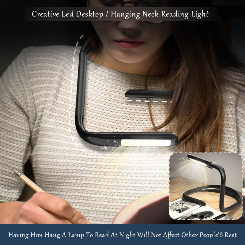 Rechargeable Reading Light for Women and Men, Book Light for Reading in Bed at Night, Neck Light for Readers, Dad, Mom