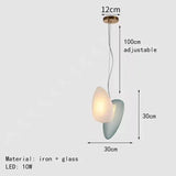 Nordic Creative Cobblestone Glass LED Pendant Chandelier for Restaurant Kitchen Bedroom Bedside Hotel Indoor Decor Lighting 2026