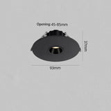 Led Spotlight Small Beam Angle 3 8 15 Degree Spot Light Recessed Round Atmosphere Dining Table Ultra-thin White Black 110V 220V