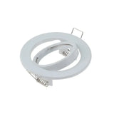 Round Adjustable LED Recessed Frame - Metal Spotlight Fitting for GU10 & MR16