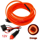 1M/2M/3M/5M Colour Car Interior Lighting LED Strip Auto Decoration Wire Rope Tube Line Flexible Neon Lights USB Drive Atmosphere